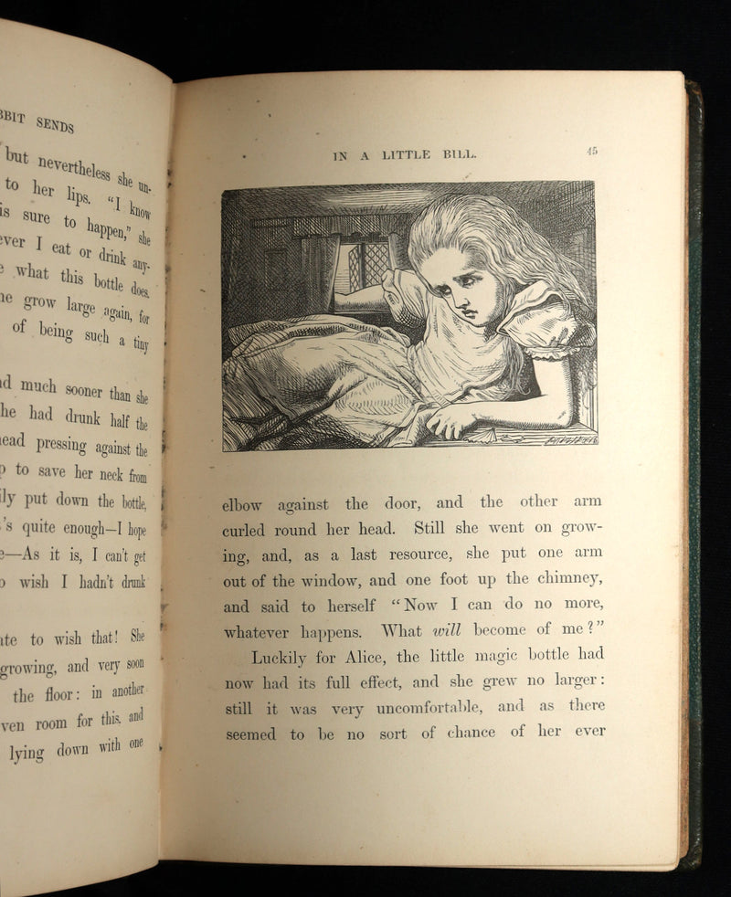 1872 Rare Early Edition - Alice's Adventures in Wonderland by Lewis Carroll