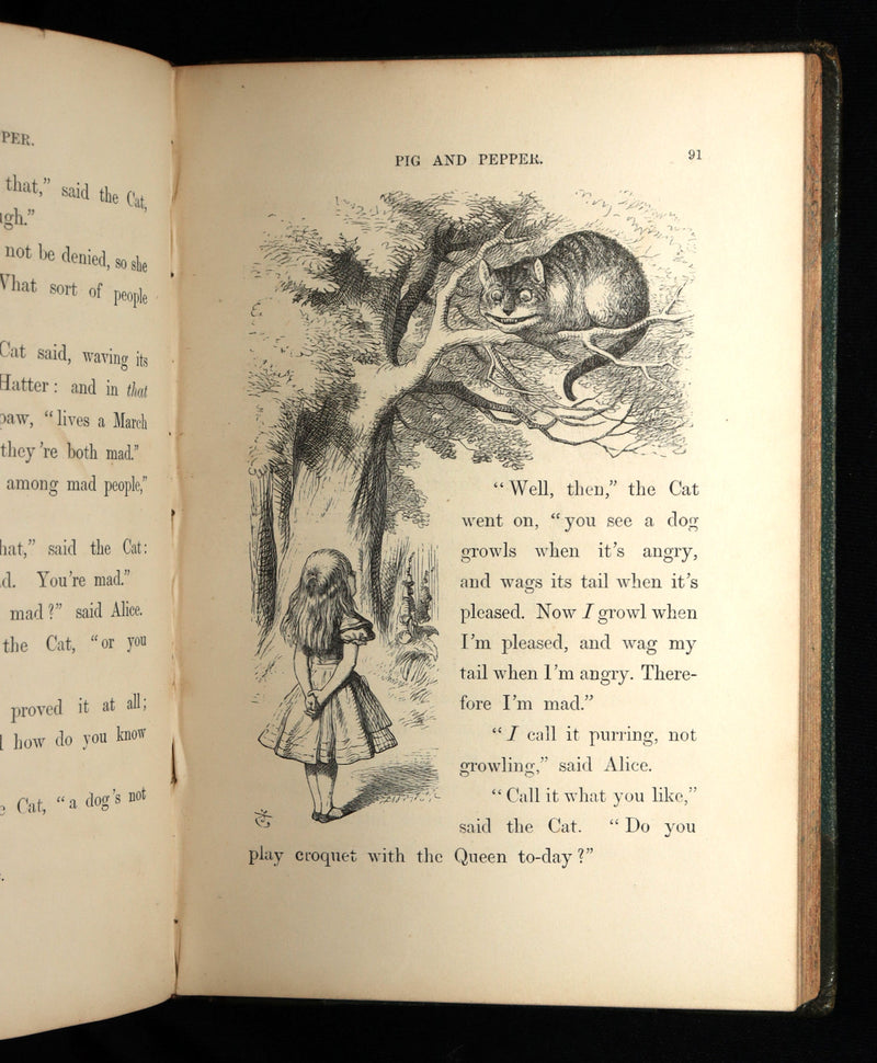 1872 Rare Early Edition - Alice's Adventures in Wonderland by Lewis Carroll