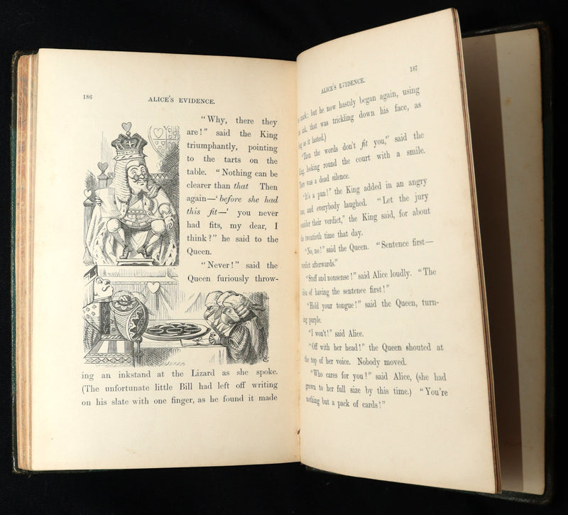 1872 Rare Early Edition - Alice's Adventures in Wonderland by Lewis Carroll