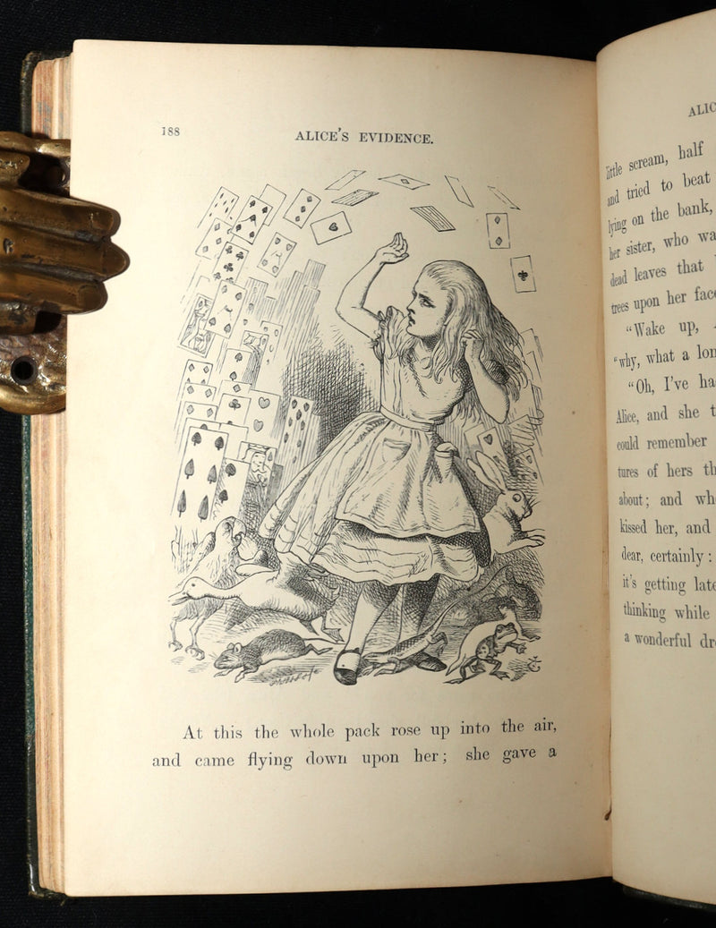 1872 Rare Early Edition - Alice's Adventures in Wonderland by Lewis Carroll