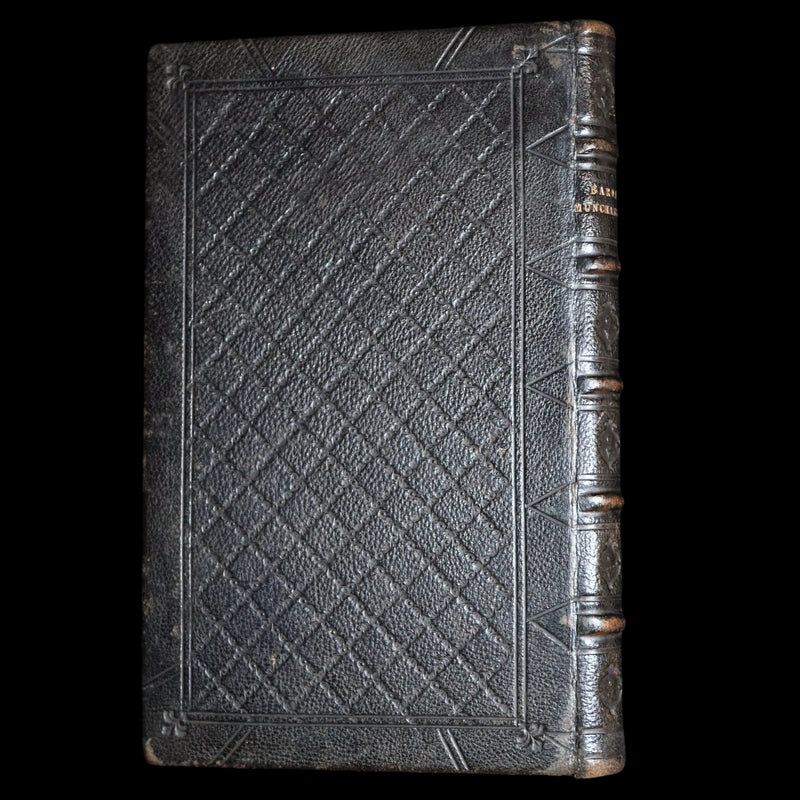 1826 Scarce Edition - Baron Munchausen with Hand-Coloured Illustrations