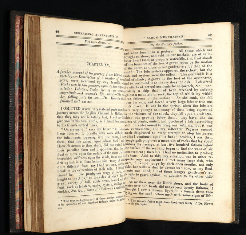1826 Scarce Edition - Baron Munchausen with Hand-Coloured Illustrations