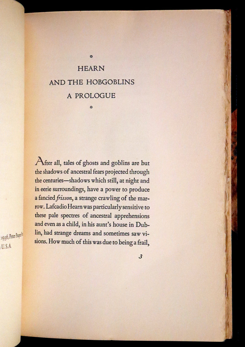 1936  Scarce Limited First Edition - Japanese Fairy Tales by Lafcadio Hearn, illustrated by Valenti Angelo.