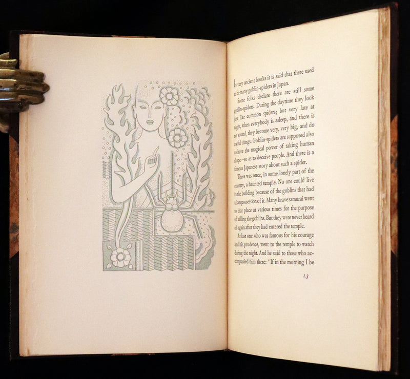 1936  Scarce Limited First Edition - Japanese Fairy Tales by Lafcadio Hearn, illustrated by Valenti Angelo.