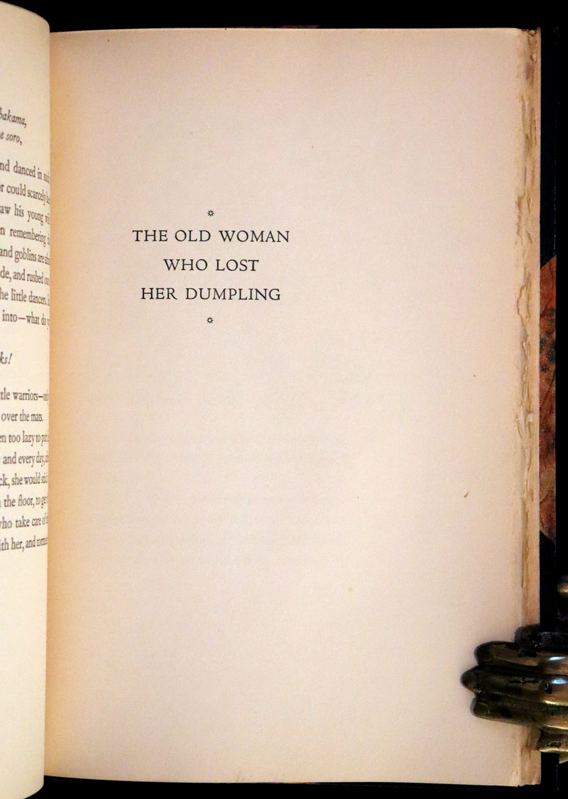 1936  Scarce Limited First Edition - Japanese Fairy Tales by Lafcadio Hearn, illustrated by Valenti Angelo.