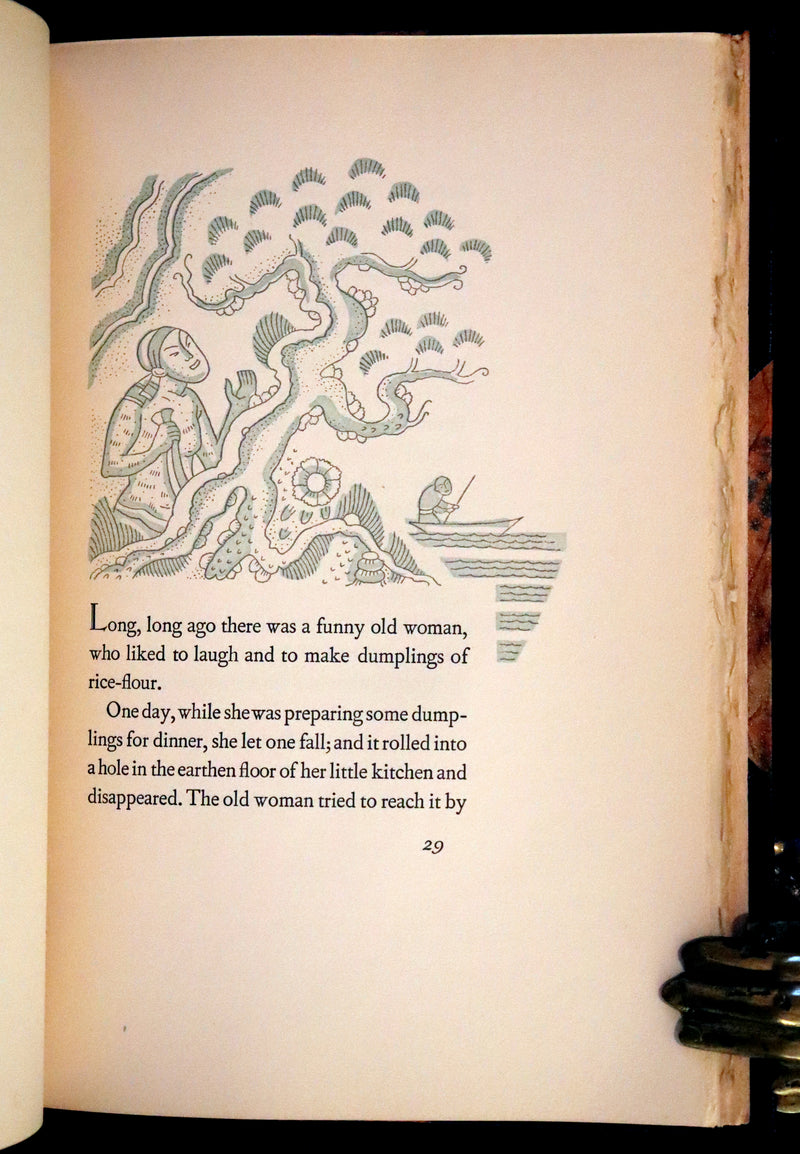 1936  Scarce Limited First Edition - Japanese Fairy Tales by Lafcadio Hearn, illustrated by Valenti Angelo.