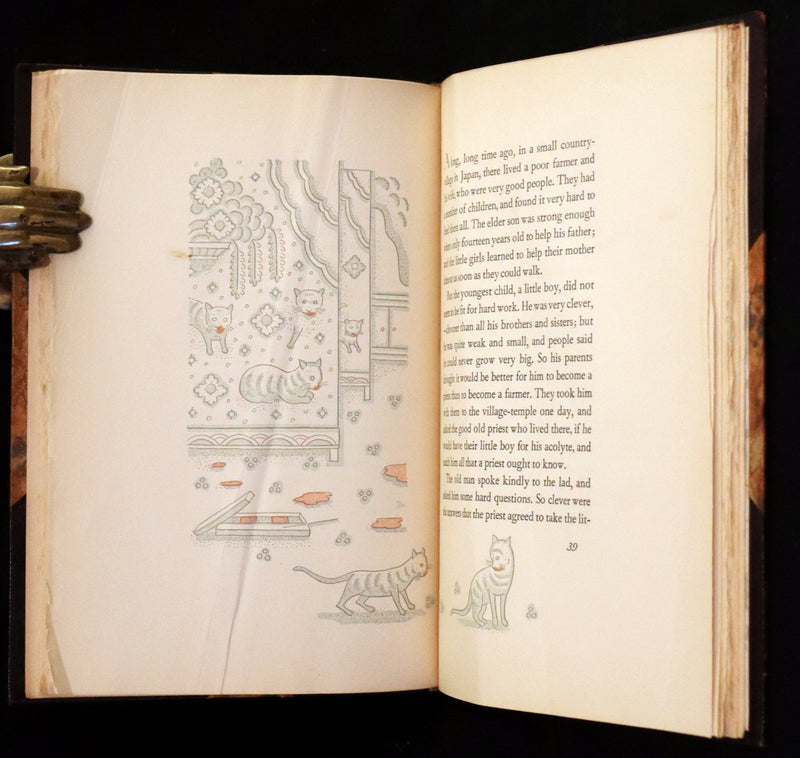 1936  Scarce Limited First Edition - Japanese Fairy Tales by Lafcadio Hearn, illustrated by Valenti Angelo.