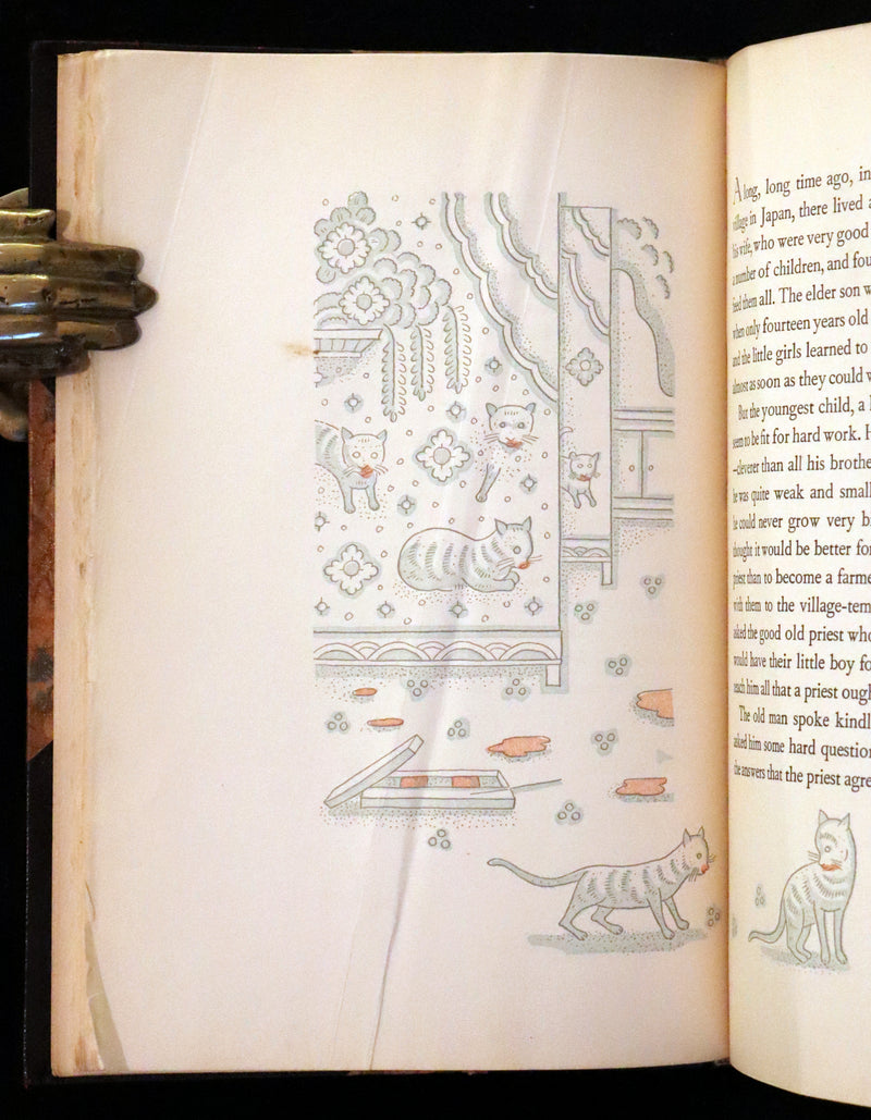 1936  Scarce Limited First Edition - Japanese Fairy Tales by Lafcadio Hearn, illustrated by Valenti Angelo.