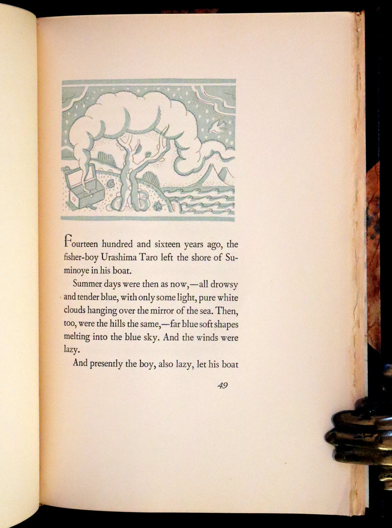 1936  Scarce Limited First Edition - Japanese Fairy Tales by Lafcadio Hearn, illustrated by Valenti Angelo.