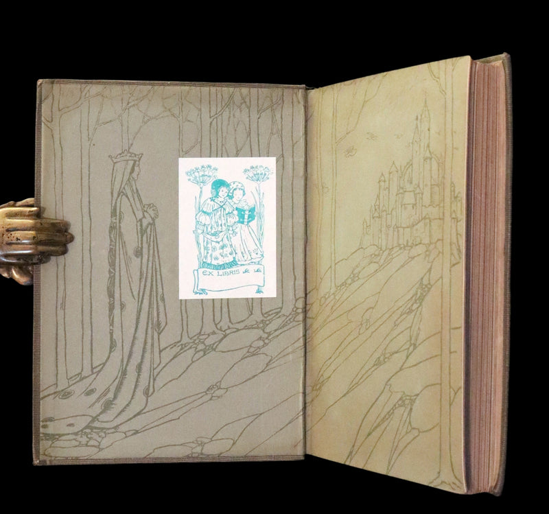 1912 Rare First Edition - Tennyson's GUINEVERE Illustrated by Pre-Raphaelite FLORENCE HARRISON.