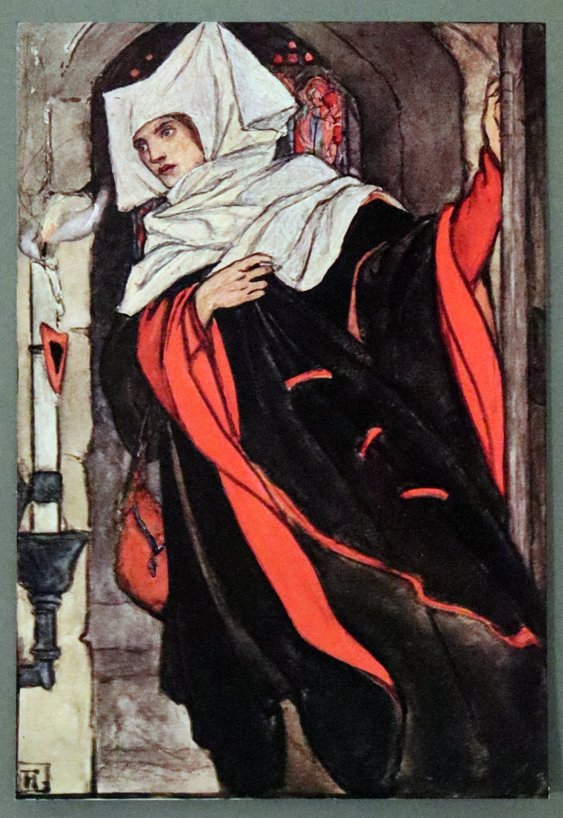 1912 Rare First Edition - Tennyson's GUINEVERE Illustrated by Pre-Raphaelite FLORENCE HARRISON.