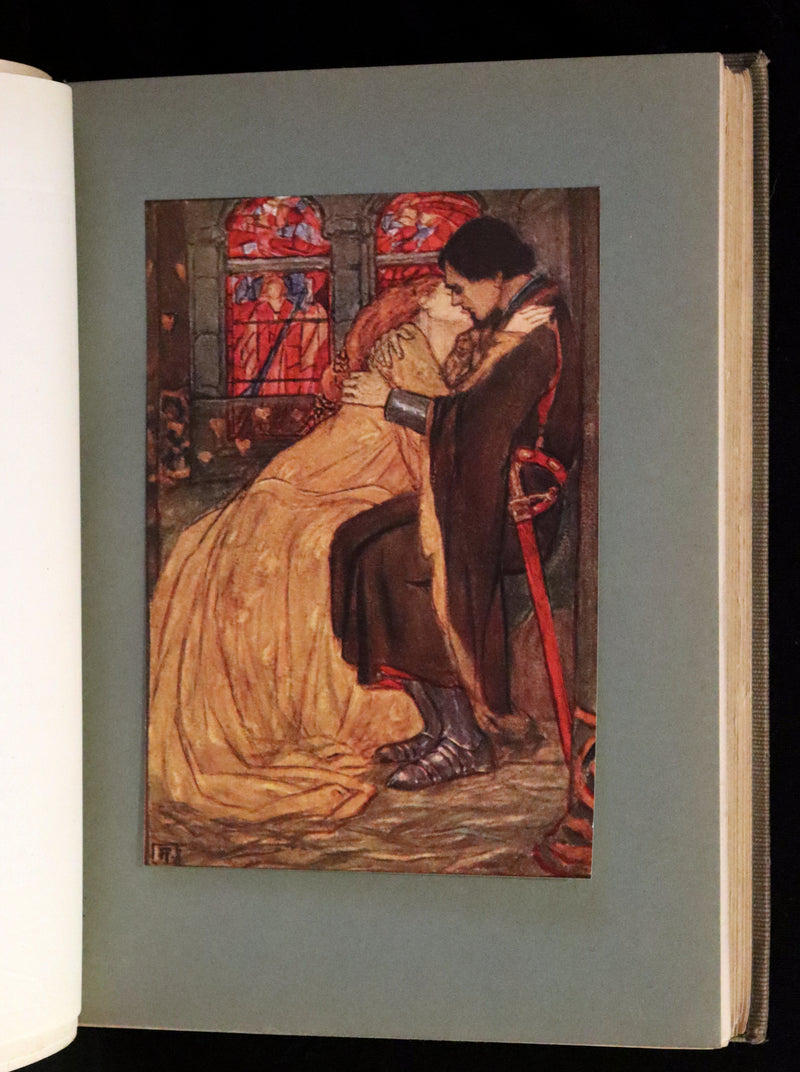 1912 Rare First Edition - Tennyson's GUINEVERE Illustrated by Pre-Raphaelite FLORENCE HARRISON.