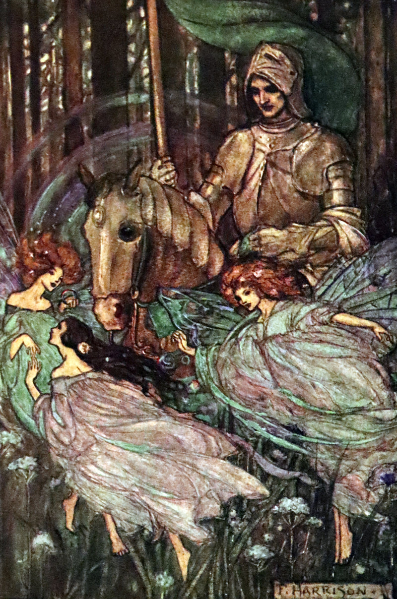 1912 Rare First Edition - Tennyson's GUINEVERE Illustrated by Pre-Raphaelite FLORENCE HARRISON.