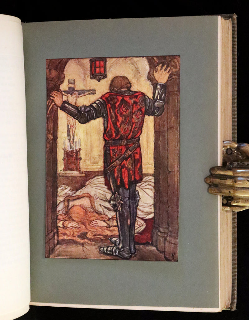 1912 Rare First Edition - Tennyson's GUINEVERE Illustrated by Pre-Raphaelite FLORENCE HARRISON.