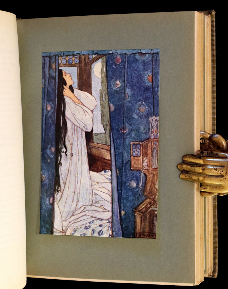 1912 Rare First Edition - Tennyson's GUINEVERE Illustrated by Pre-Raphaelite FLORENCE HARRISON.