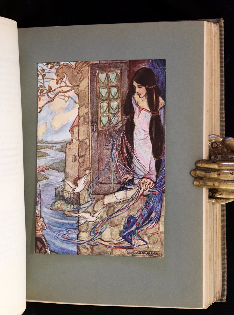 1912 Rare First Edition - Tennyson's GUINEVERE Illustrated by Pre-Raphaelite FLORENCE HARRISON.
