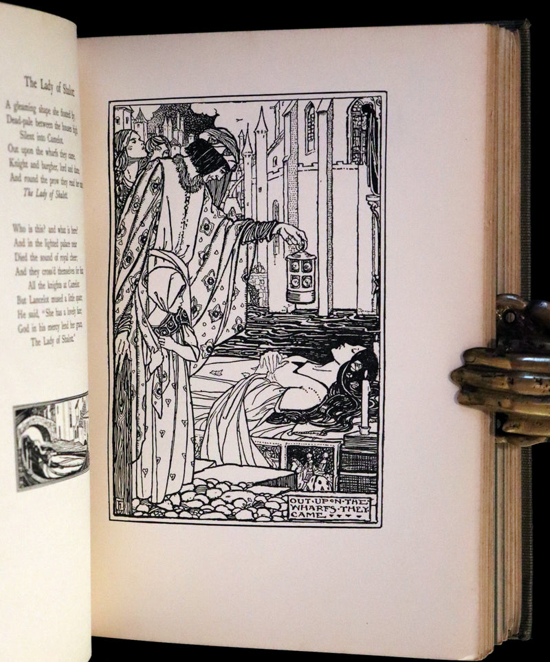 1912 Rare First Edition - Tennyson's GUINEVERE Illustrated by Pre-Raphaelite FLORENCE HARRISON.