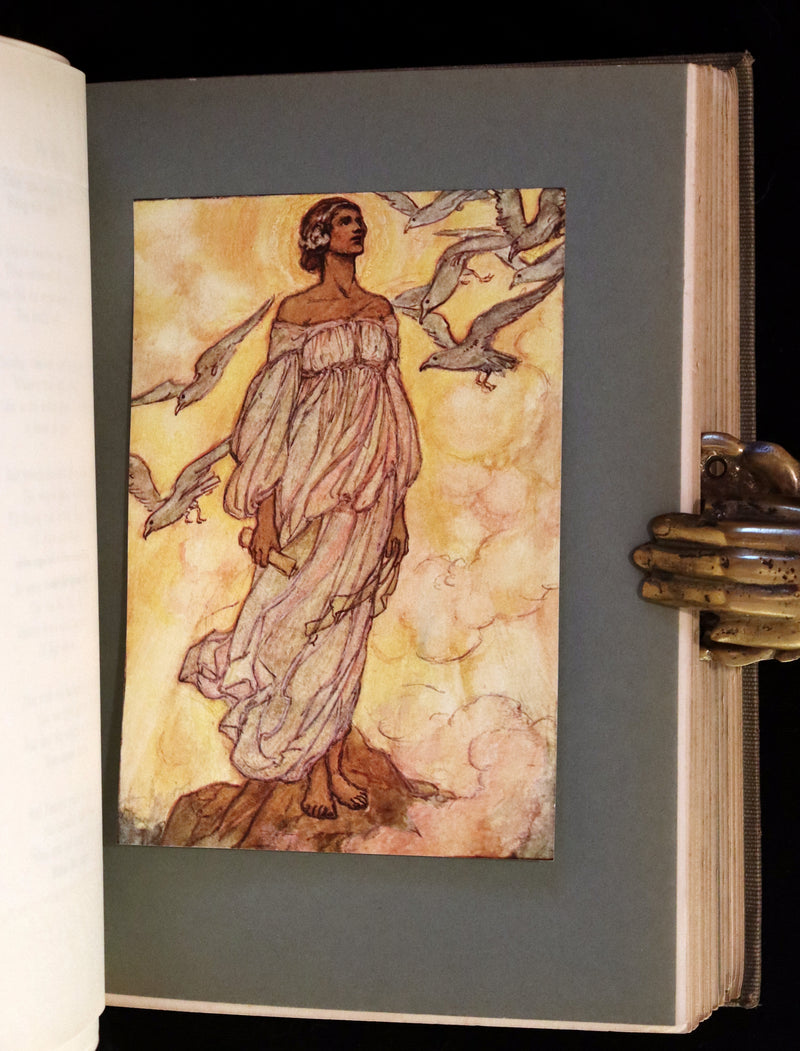 1912 Rare First Edition - Tennyson's GUINEVERE Illustrated by Pre-Raphaelite FLORENCE HARRISON.