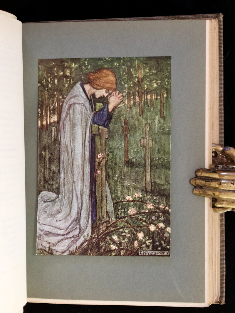 1912 Rare First Edition - Tennyson's GUINEVERE Illustrated by Pre-Raphaelite FLORENCE HARRISON.