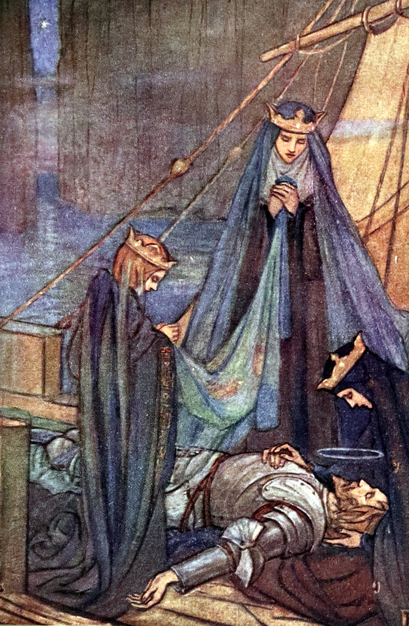 1912 Rare First Edition - Tennyson's GUINEVERE Illustrated by Pre-Raphaelite FLORENCE HARRISON.