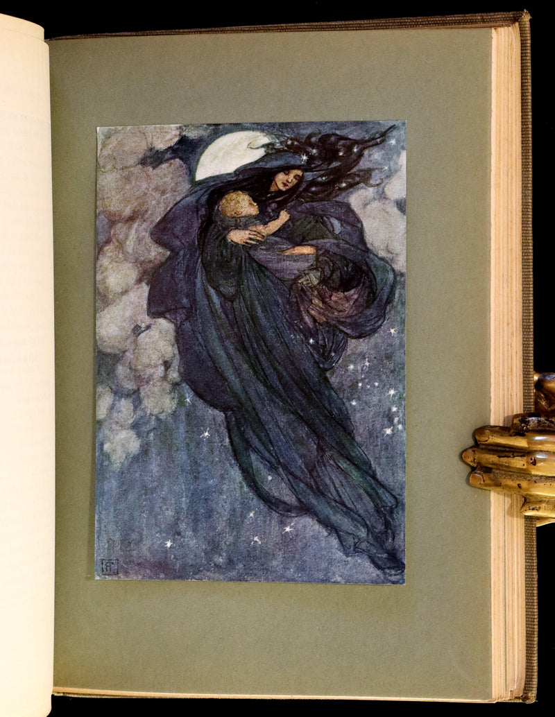 1912 Rare First Edition - Tennyson's GUINEVERE Illustrated by Pre-Raphaelite FLORENCE HARRISON.