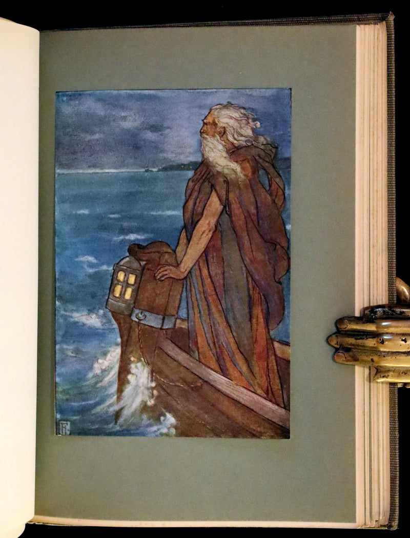 1912 Rare First Edition - Tennyson's GUINEVERE Illustrated by Pre-Raphaelite FLORENCE HARRISON.