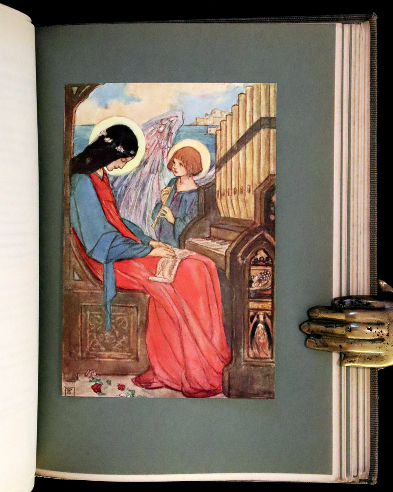 1912 Rare First Edition - Tennyson's GUINEVERE Illustrated by Pre-Raphaelite FLORENCE HARRISON.