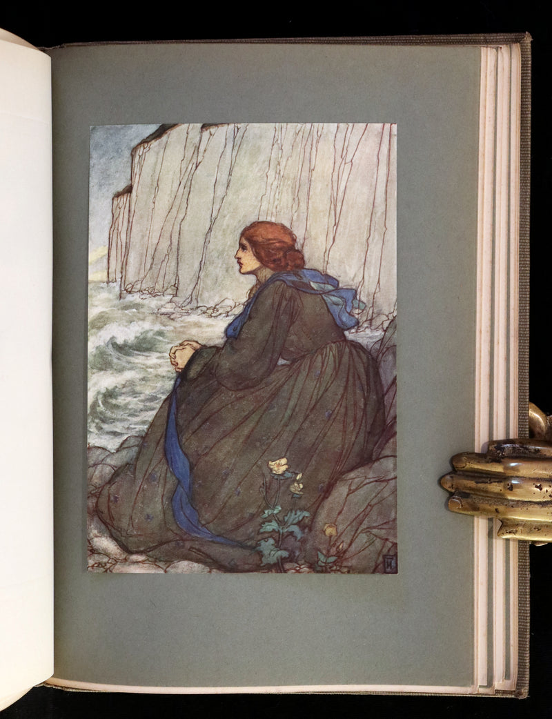 1912 Rare First Edition - Tennyson's GUINEVERE Illustrated by Pre-Raphaelite FLORENCE HARRISON.
