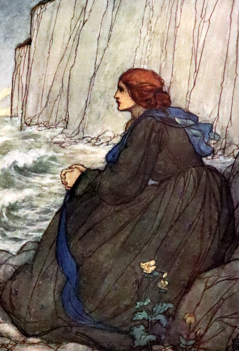 1912 Rare First Edition - Tennyson's GUINEVERE Illustrated by Pre-Raphaelite FLORENCE HARRISON.