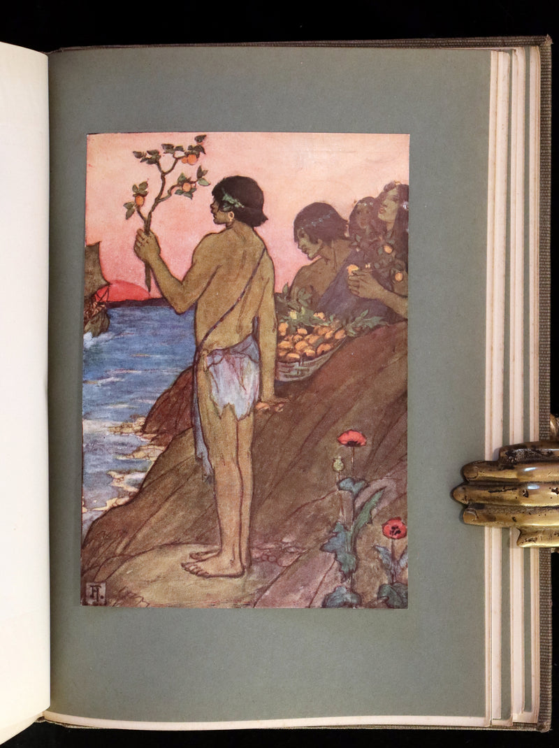 1912 Rare First Edition - Tennyson's GUINEVERE Illustrated by Pre-Raphaelite FLORENCE HARRISON.