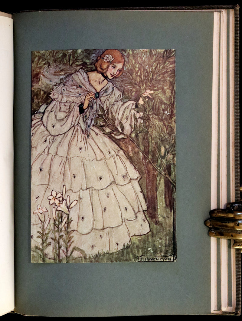 1912 Rare First Edition - Tennyson's GUINEVERE Illustrated by Pre-Raphaelite FLORENCE HARRISON.