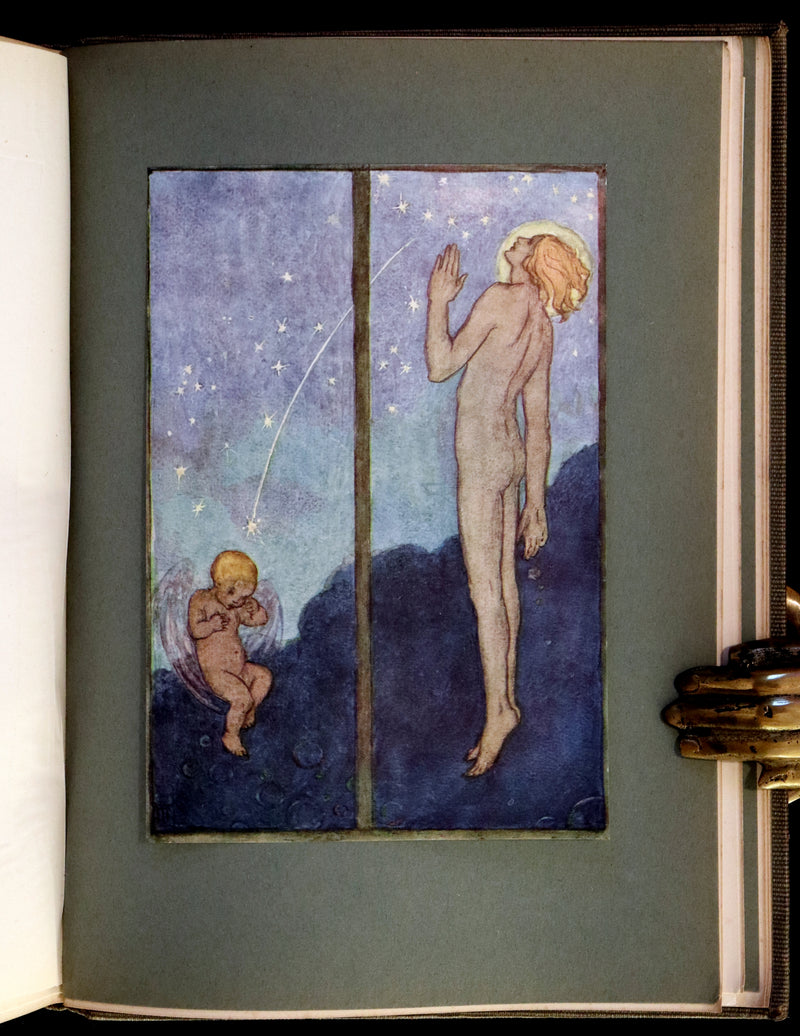 1912 Rare First Edition - Tennyson's GUINEVERE Illustrated by Pre-Raphaelite FLORENCE HARRISON.