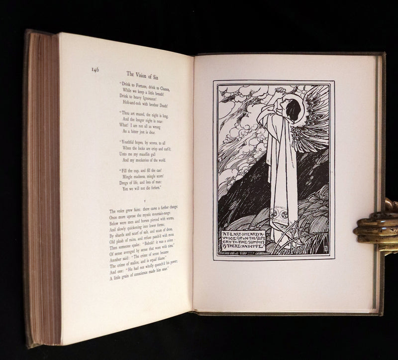 1912 Rare First Edition - Tennyson's GUINEVERE Illustrated by Pre-Raphaelite FLORENCE HARRISON.