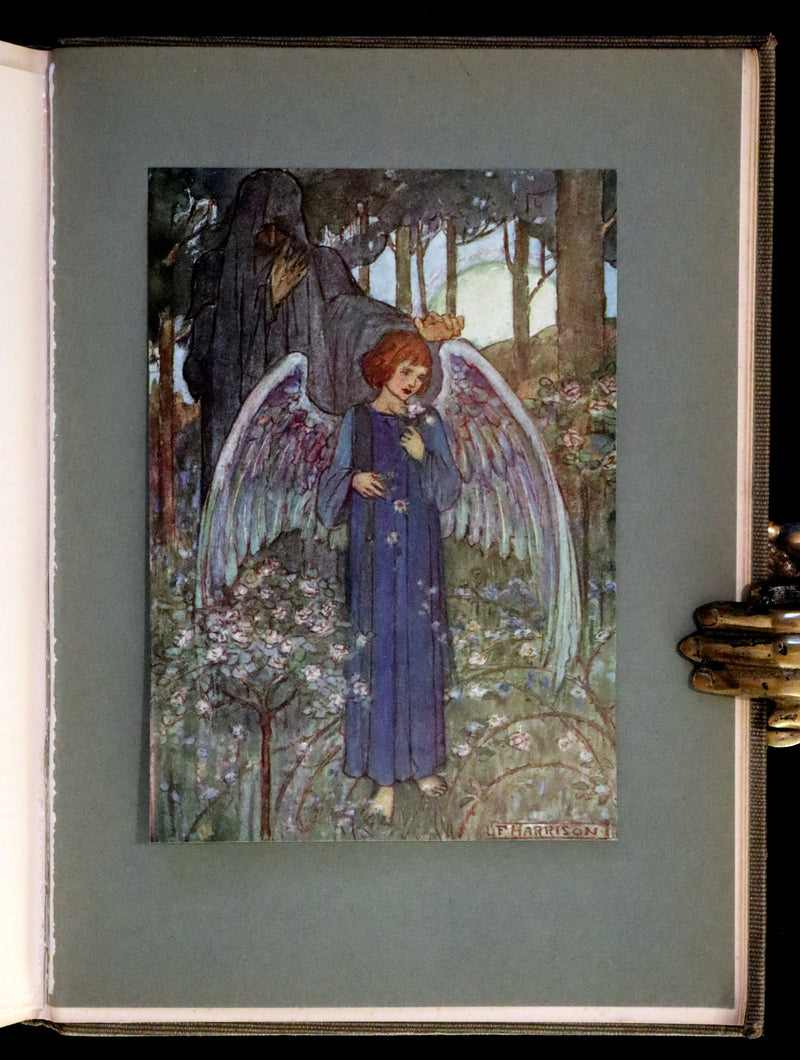 1912 Rare First Edition - Tennyson's GUINEVERE Illustrated by Pre-Raphaelite FLORENCE HARRISON.