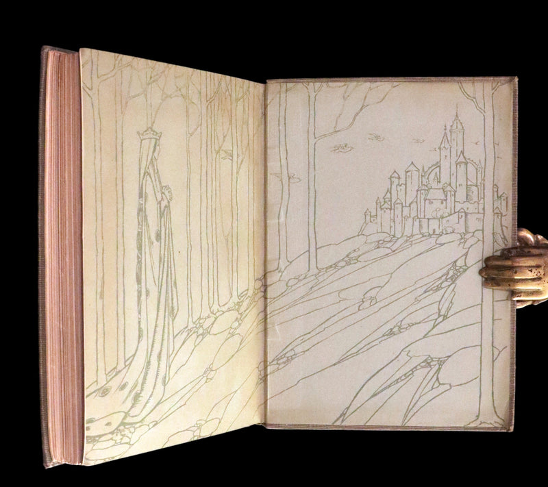 1912 Rare First Edition - Tennyson's GUINEVERE Illustrated by Pre-Raphaelite FLORENCE HARRISON.