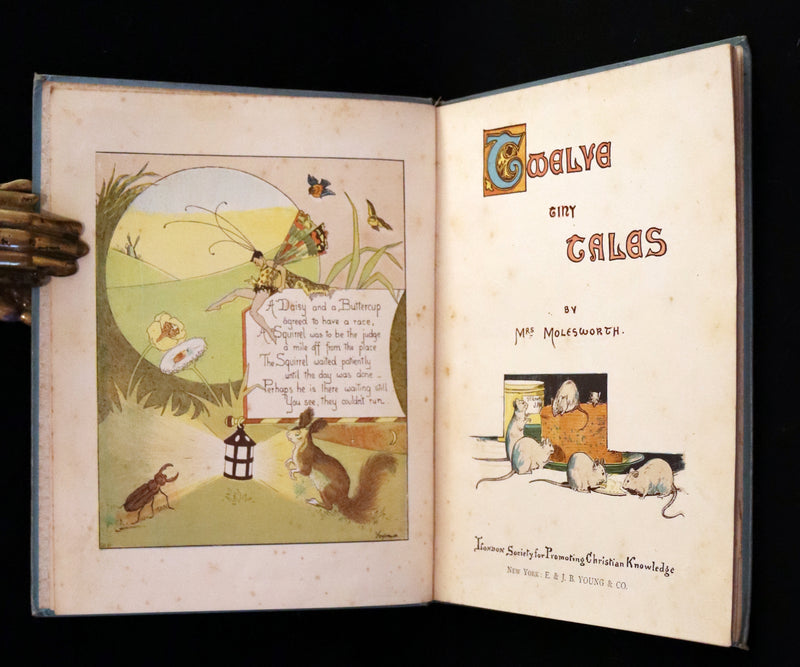 1890 Scarce First Edition - Twelve Tiny Tales  by Mary Louisa Molesworth illustrated by W.J.M.