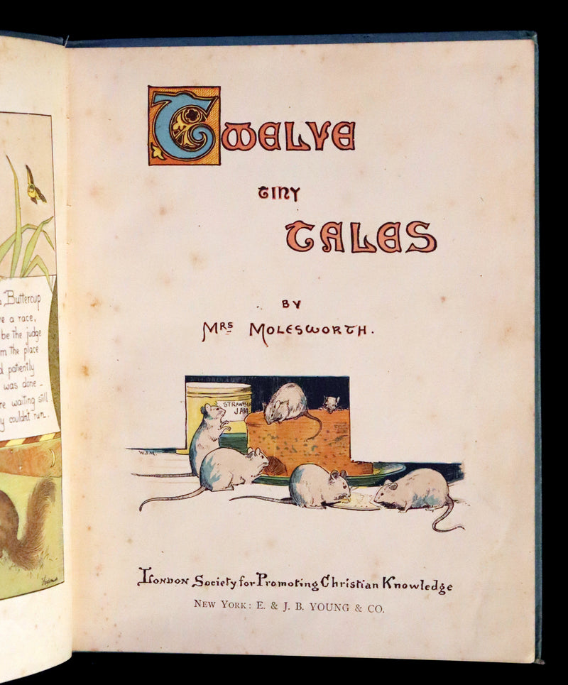 1890 Scarce First Edition - Twelve Tiny Tales  by Mary Louisa Molesworth illustrated by W.J.M.