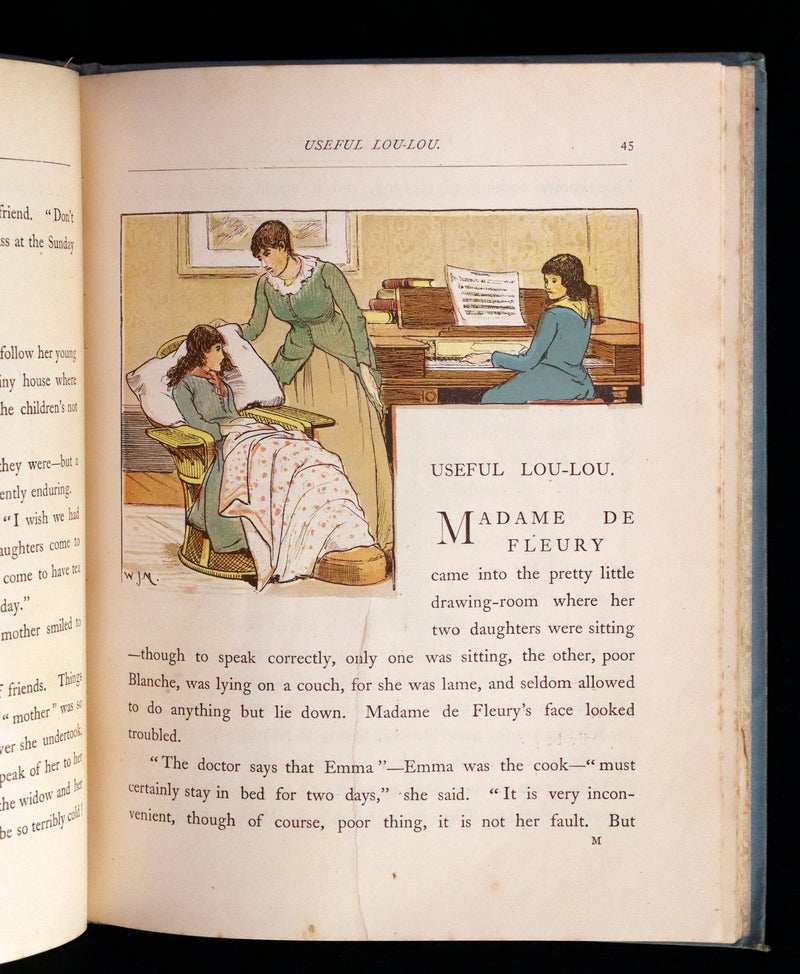1890 Scarce First Edition - Twelve Tiny Tales  by Mary Louisa Molesworth illustrated by W.J.M.