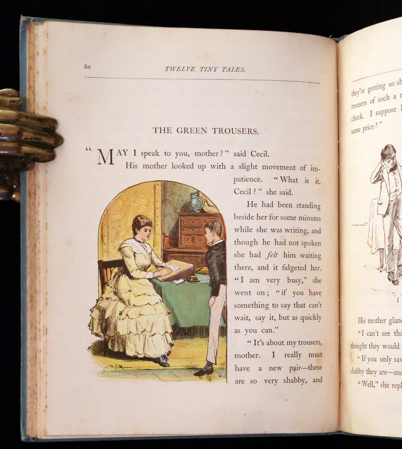 1890 Scarce First Edition - Twelve Tiny Tales  by Mary Louisa Molesworth illustrated by W.J.M.