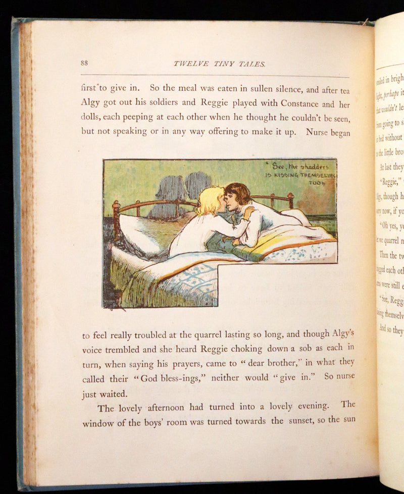 1890 Scarce First Edition - Twelve Tiny Tales  by Mary Louisa Molesworth illustrated by W.J.M.