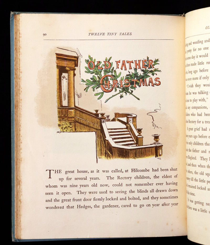 1890 Scarce First Edition - Twelve Tiny Tales  by Mary Louisa Molesworth illustrated by W.J.M.