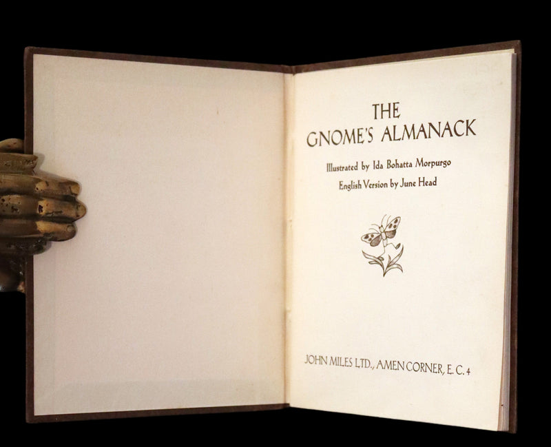 1936 Scarce First UK Edition - THE GNOME'S ALMANACK by Ida Bohatta translated by June Head.