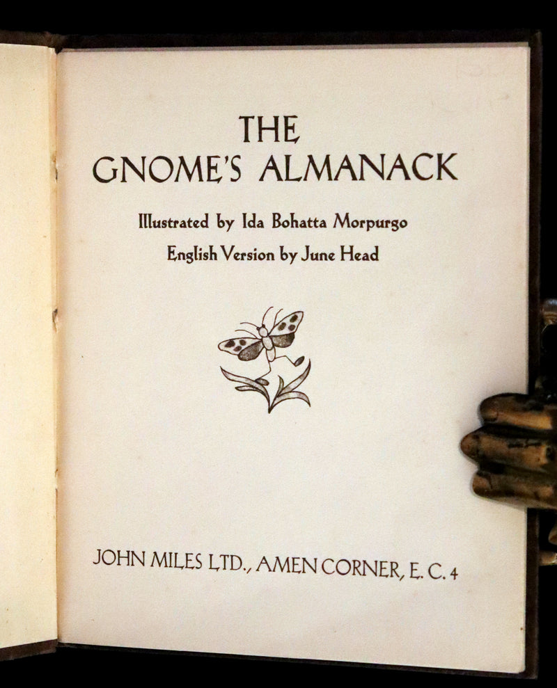 1936 Scarce First UK Edition - THE GNOME'S ALMANACK by Ida Bohatta translated by June Head.