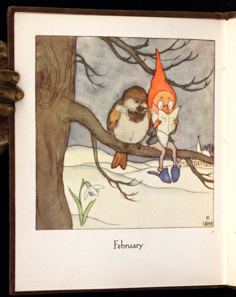 1936 Scarce First UK Edition - THE GNOME'S ALMANACK by Ida Bohatta translated by June Head.