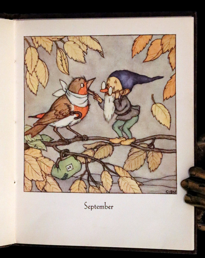 1936 Scarce First UK Edition - THE GNOME'S ALMANACK by Ida Bohatta translated by June Head.