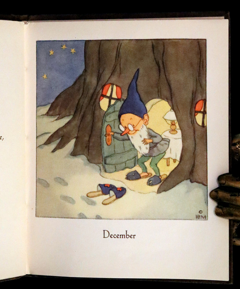 1936 Scarce First UK Edition - THE GNOME'S ALMANACK by Ida Bohatta translated by June Head.