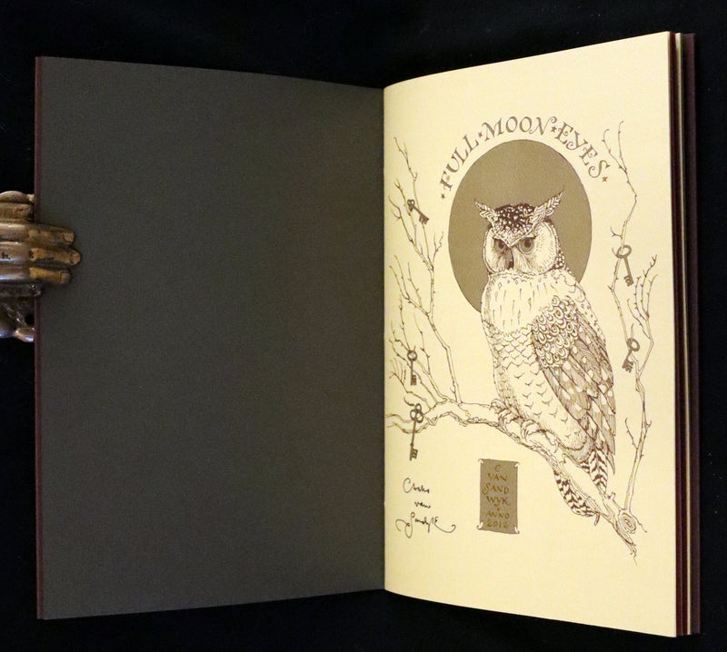 2012 Scarce Signed First Edition - Full Moon Eyes; An Ode to the Wisdom and Forbearance of Owls by Charles Van Sandwyk.