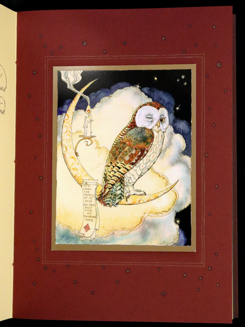 2012 Scarce Signed First Edition - Full Moon Eyes; An Ode to the Wisdom and Forbearance of Owls by Charles Van Sandwyk.