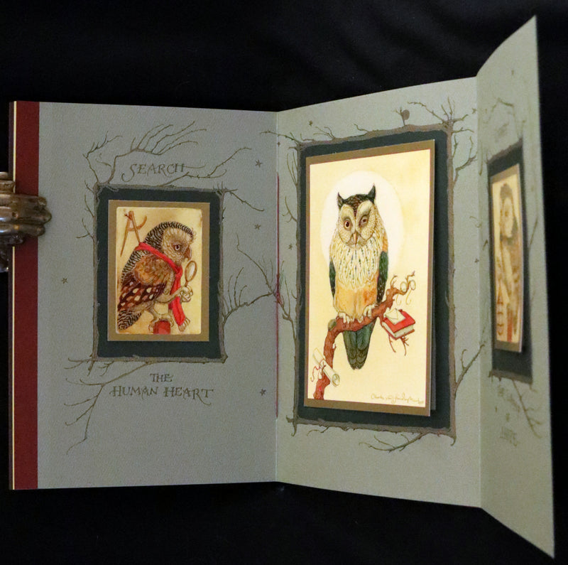 2012 Scarce Signed First Edition - Full Moon Eyes; An Ode to the Wisdom and Forbearance of Owls by Charles Van Sandwyk.