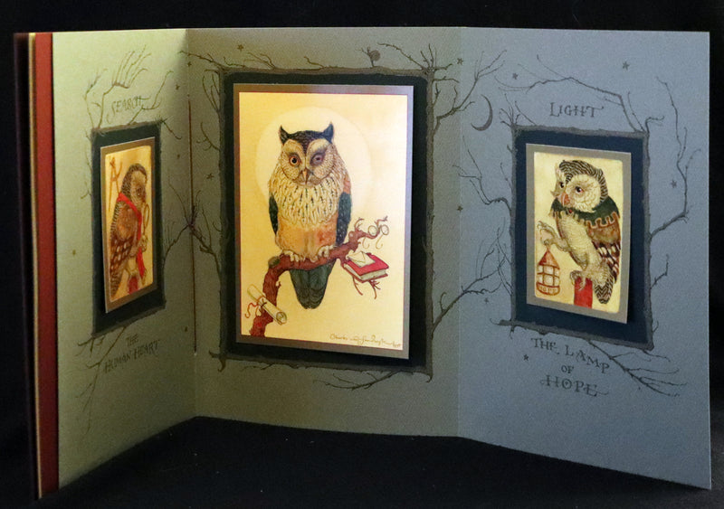 2012 Scarce Signed First Edition - Full Moon Eyes; An Ode to the Wisdom and Forbearance of Owls by Charles Van Sandwyk.